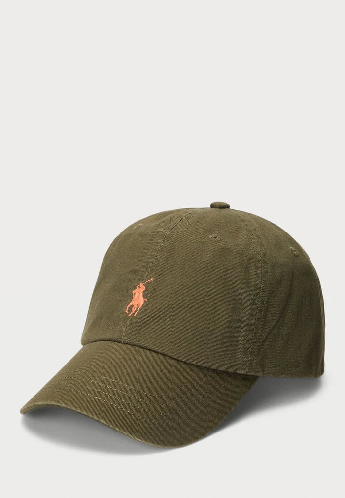 RL Cotton Chino Olive Green Cap