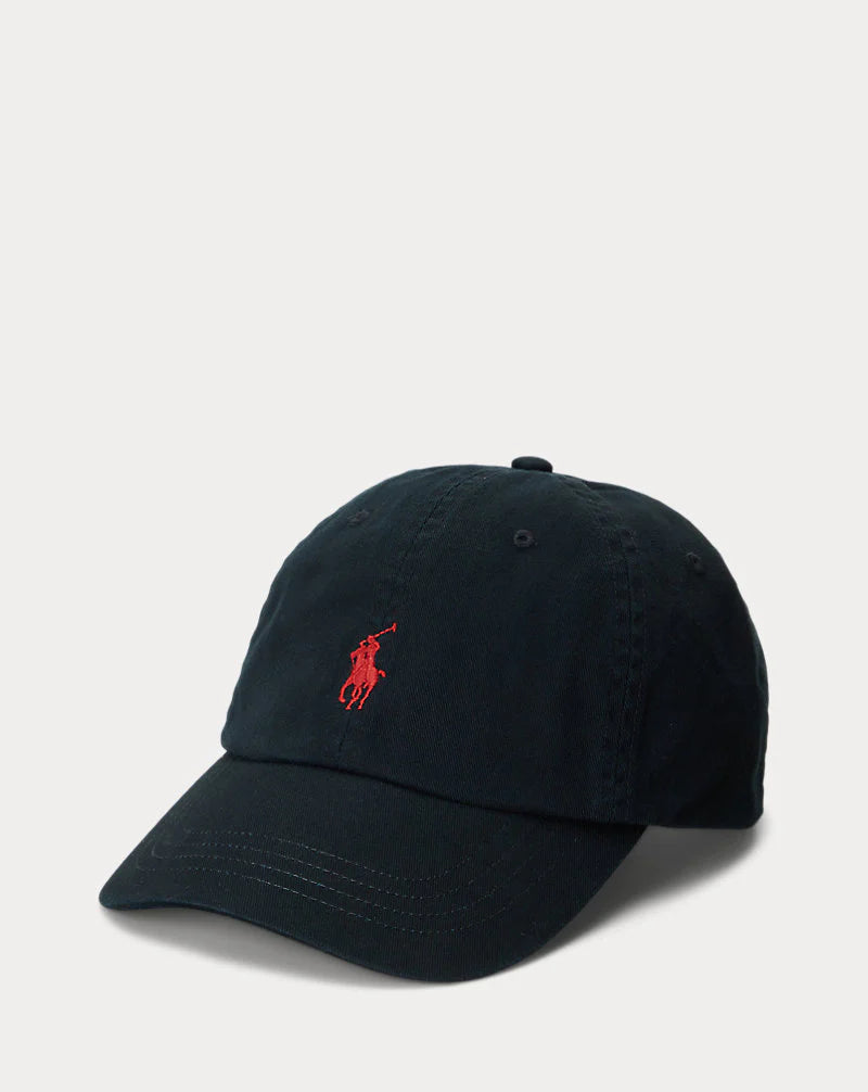 RL Cotton Chino Black Cap